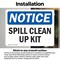 Signmission Spill Clean Up Kit, 7 in W x Rectangle, Vinyl Decal OS-2PACK-NS-D-57-L-16608 - alternate 3